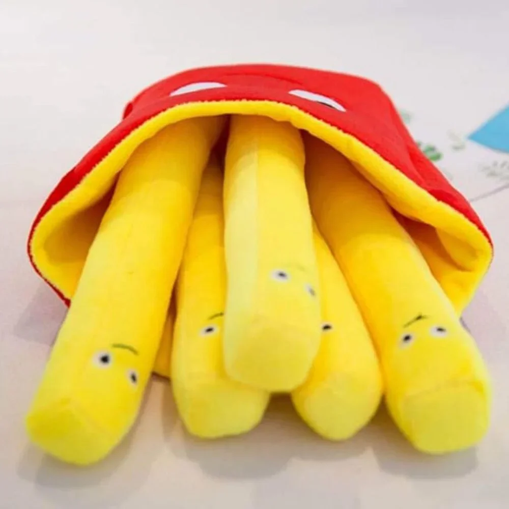 Soft French Fries Plush Toys Lovely Food Stuffed Food Pillow Sofa Pillow - Picture 3 of 6